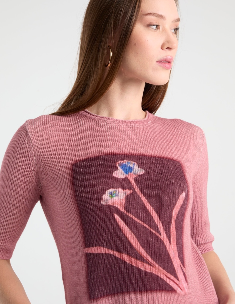 Blusa Max& manga corta para mujer 7
