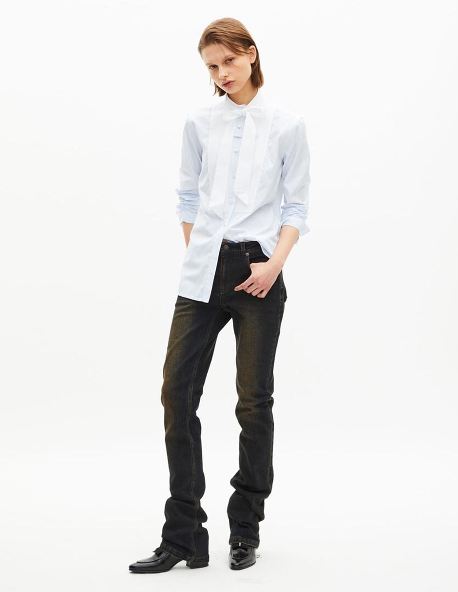 Camisa The Kooples manga larga para mujer