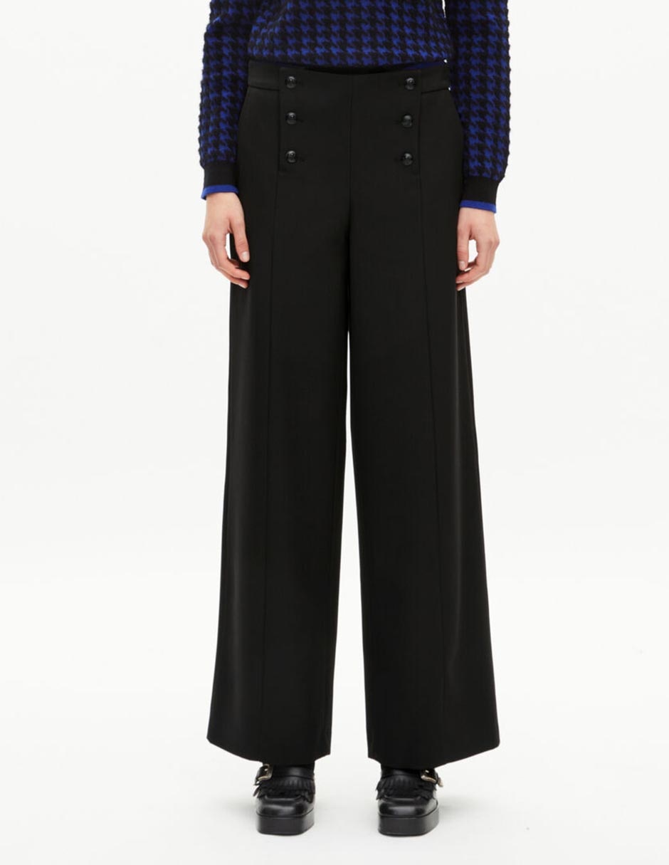 Pantalón de vestir wide leg para mujer 1
