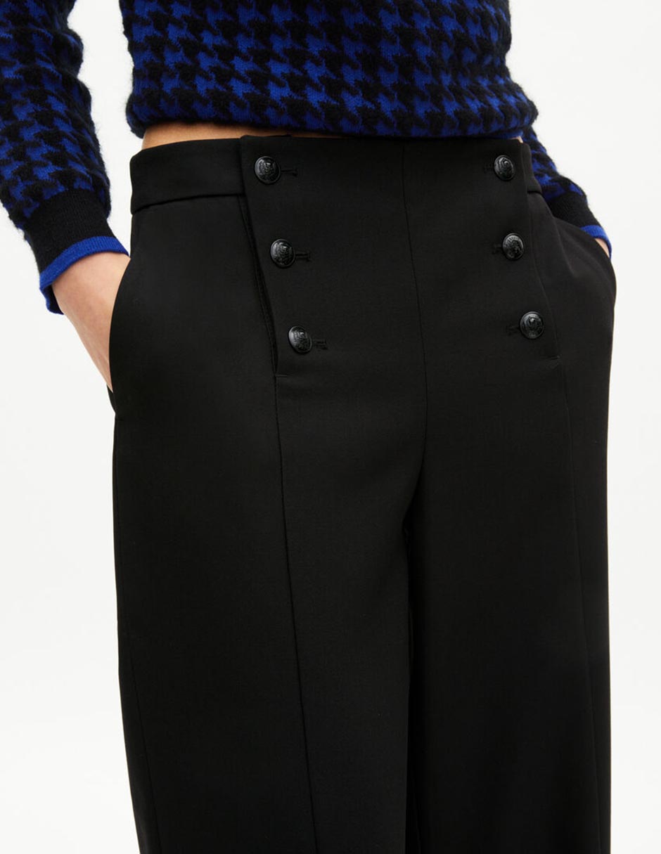 Pantalón de vestir wide leg para mujer 9