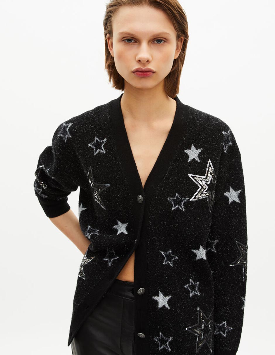 Suéter cuello v para mujer 4