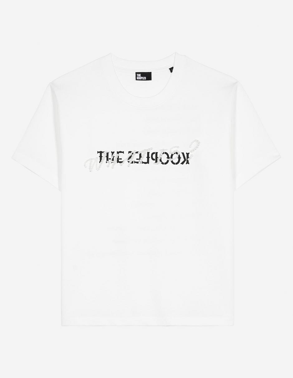 Playera manga corta The Kooples cuello redondo para mujer