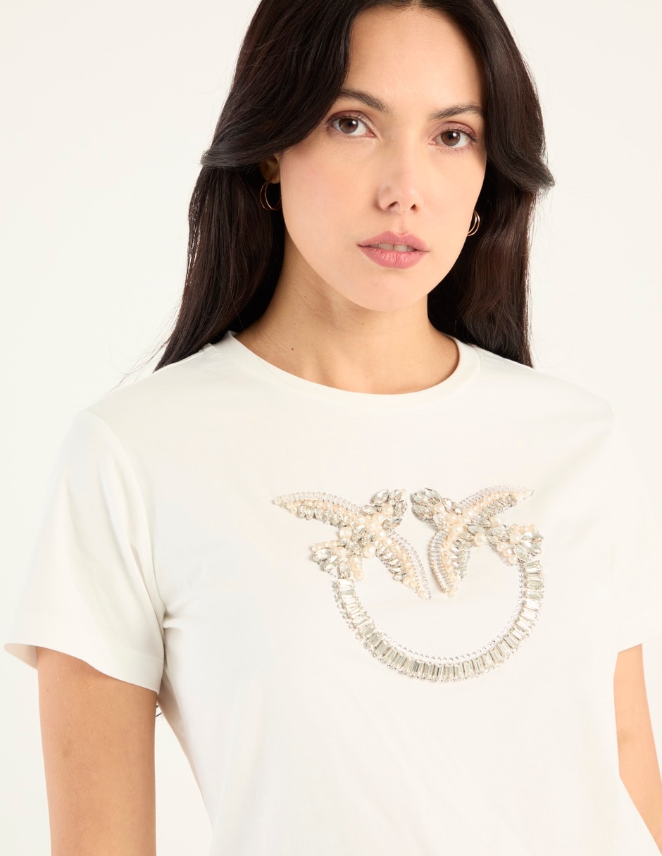 Playera manga corta cuello redondo para mujer 7