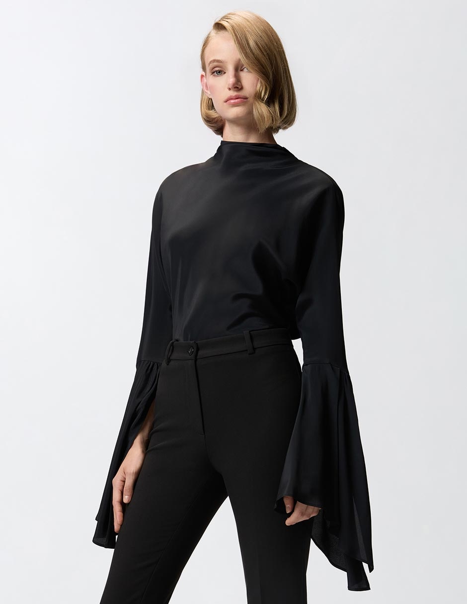 Blusa manga larga para mujer