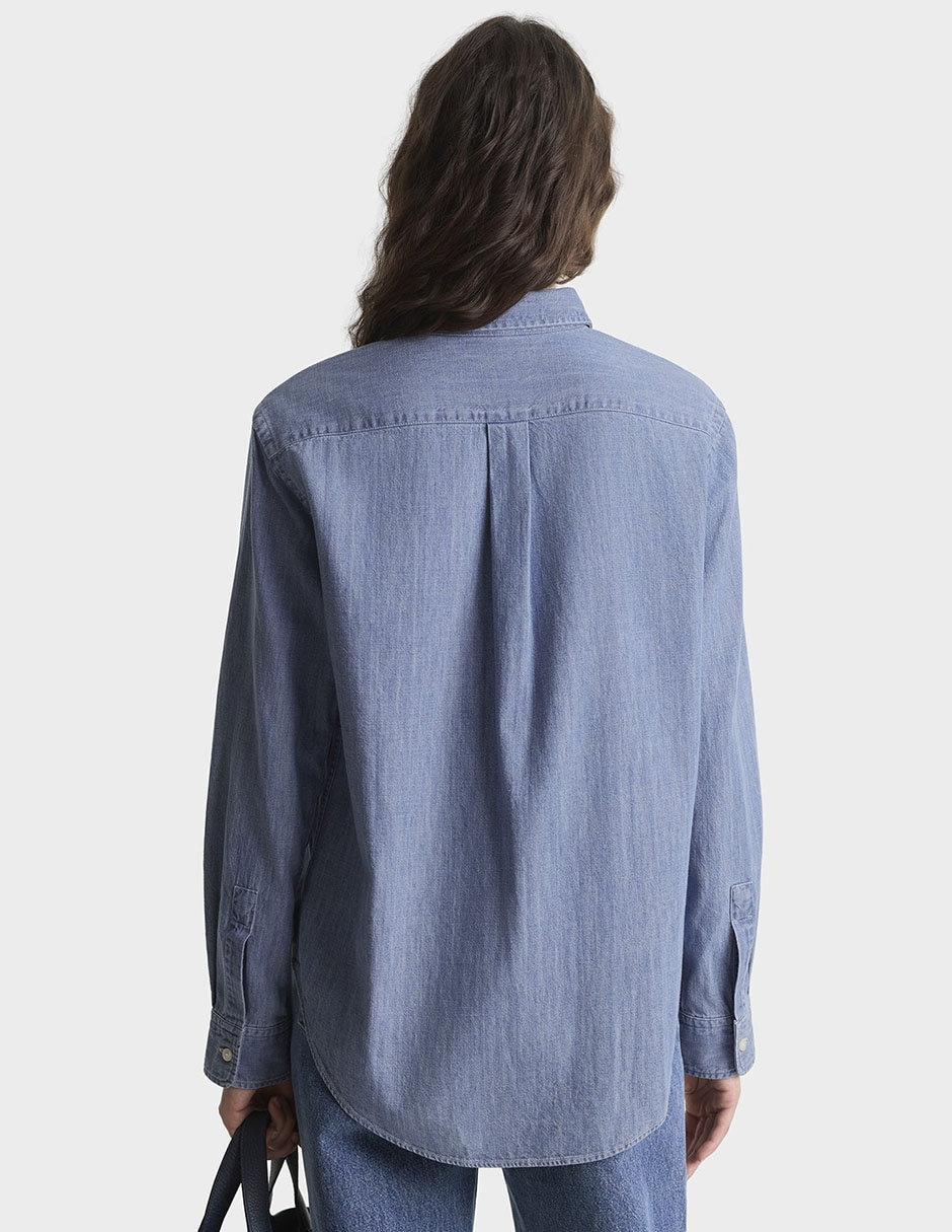 Camisa Sporty & de algodón manga larga para mujer 4