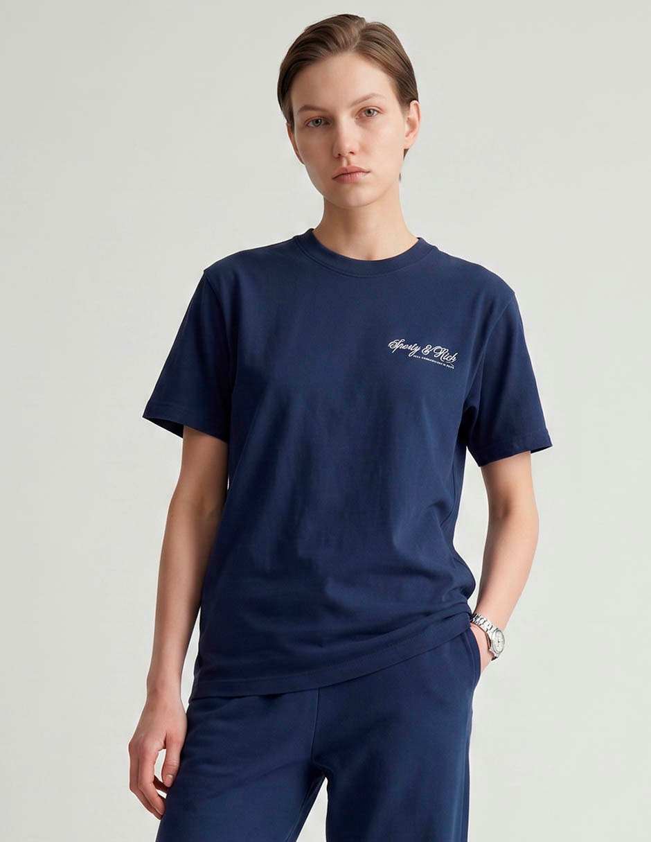 Playera manga corta sporty & ricj cuello redondo para mujer