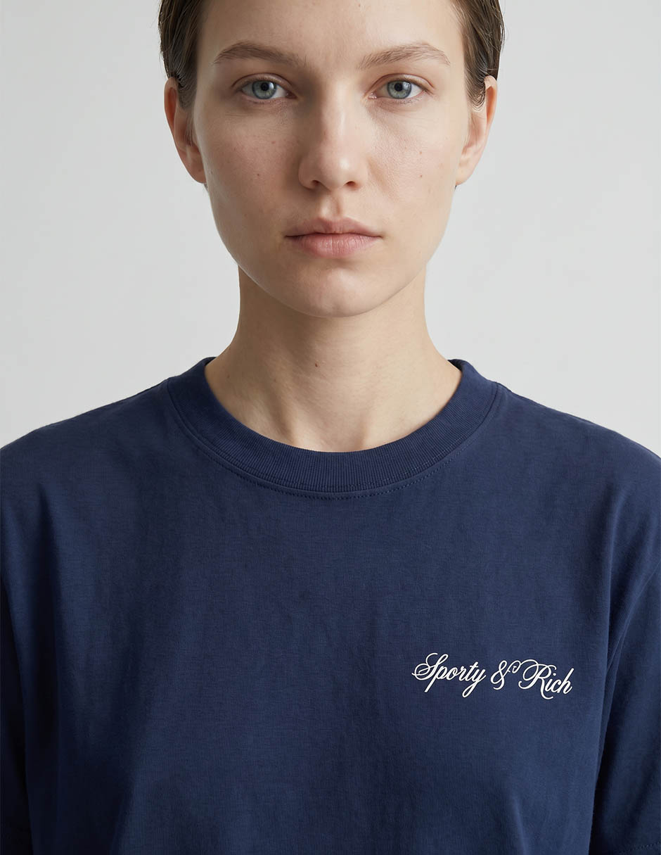 Playera manga corta sporty & ricj cuello redondo para mujer 3