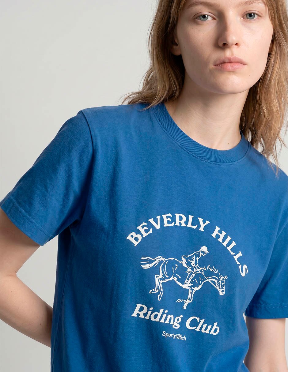 Playera manga corta cuello redondo mujer