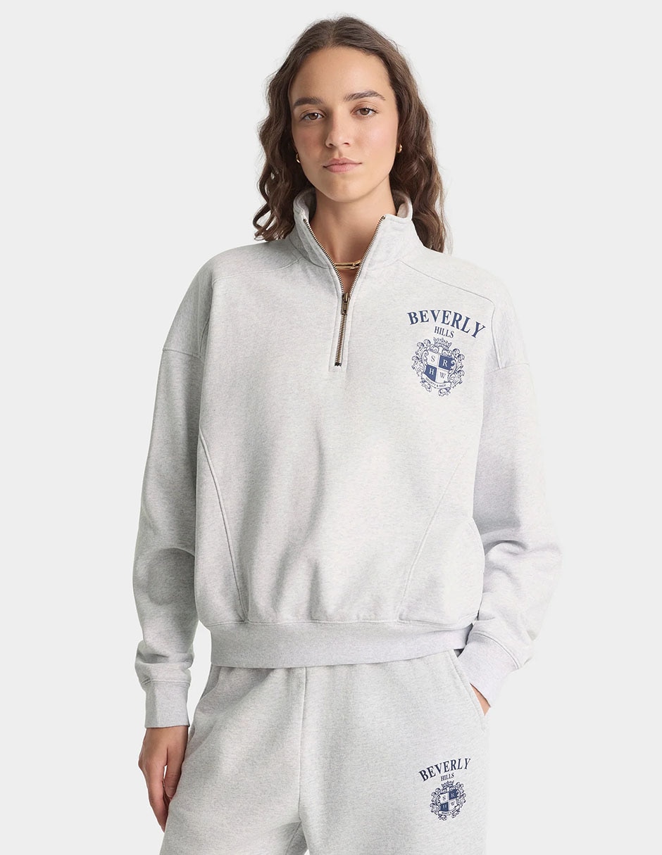 Sudadera con bolsillos Sporty & Beverly Hills para mujer 1