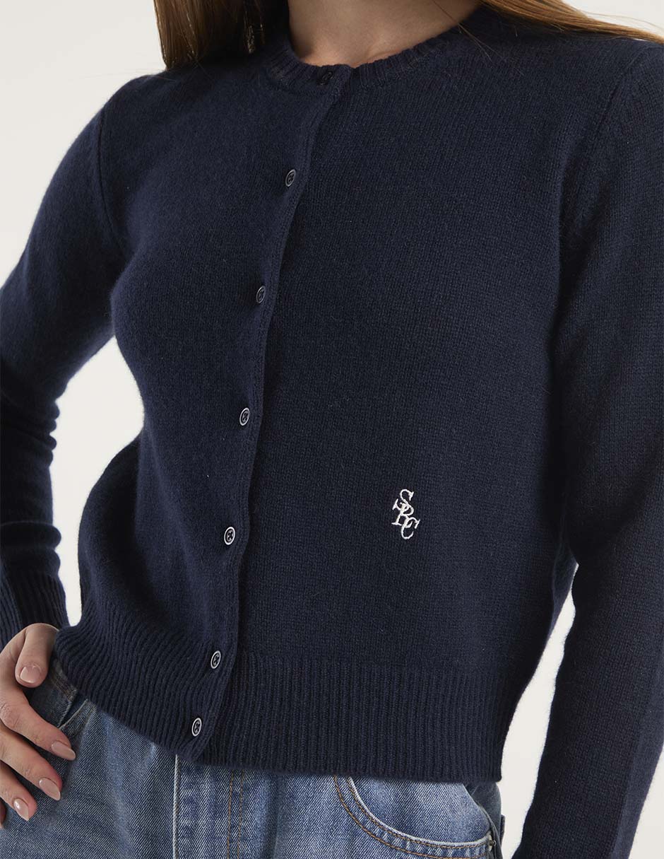 Suéter Sporty & Rich cuello redondo para mujer