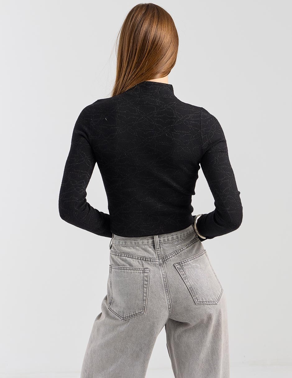 Suéter cuello alto para mujer 2