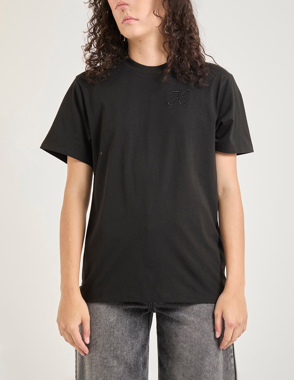 Playera manga corta Hugo cuello redondo para mujer