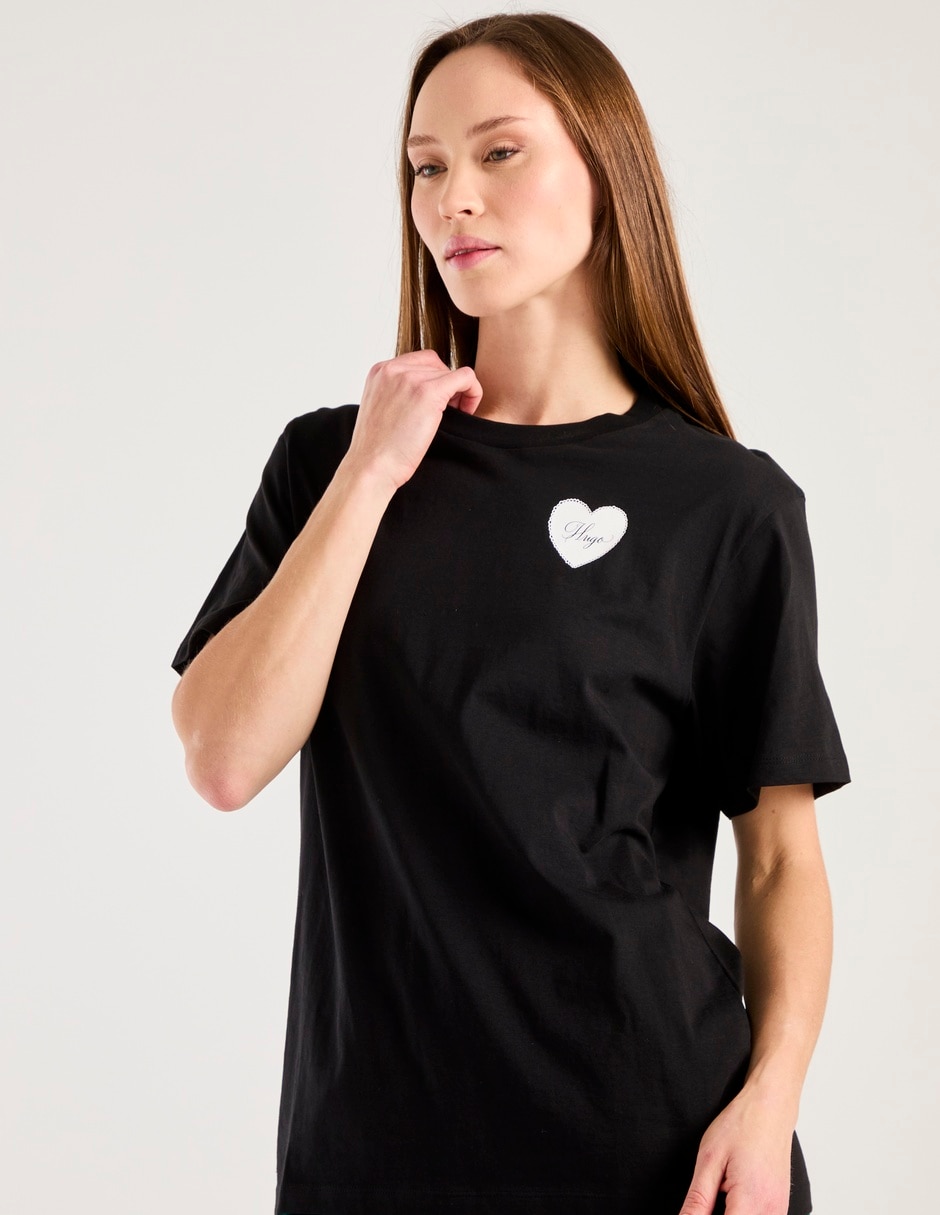 Playera manga corta cuello redondo para mujer Playera manga corta cuello redondo para mujer