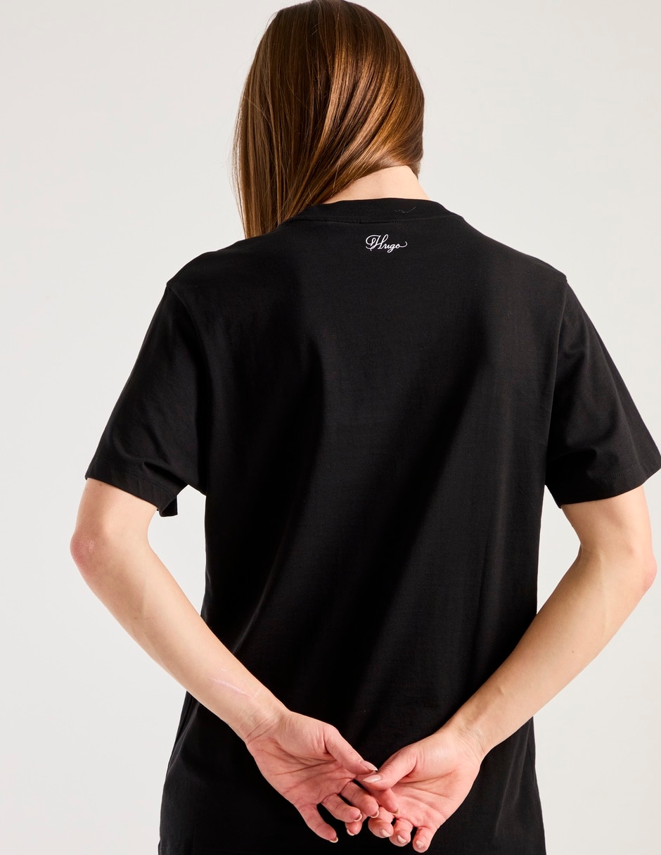 Playera manga corta Hugo cuello redondo para mujer