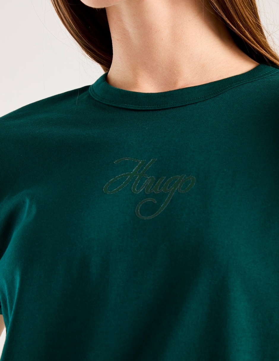 Playera manga corta cuello redondo para mujer 4