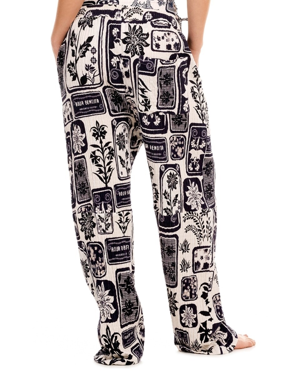 Pants regular Agua Bendita con elástico para mujer
