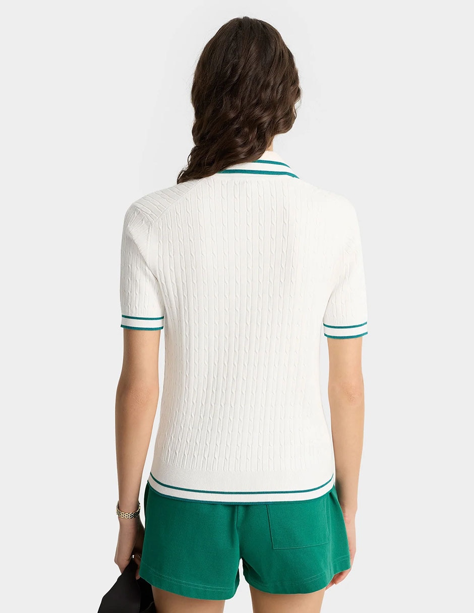 Playera tipo polo Sporty & para mujer 4
