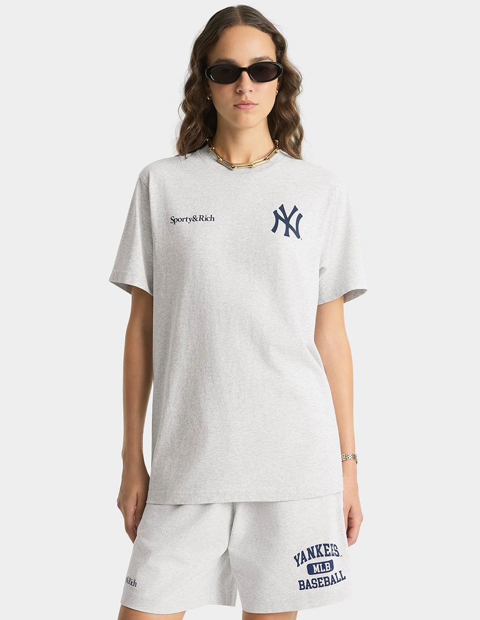 Playera manga corta Sporty & cuello redondo para mujer 4