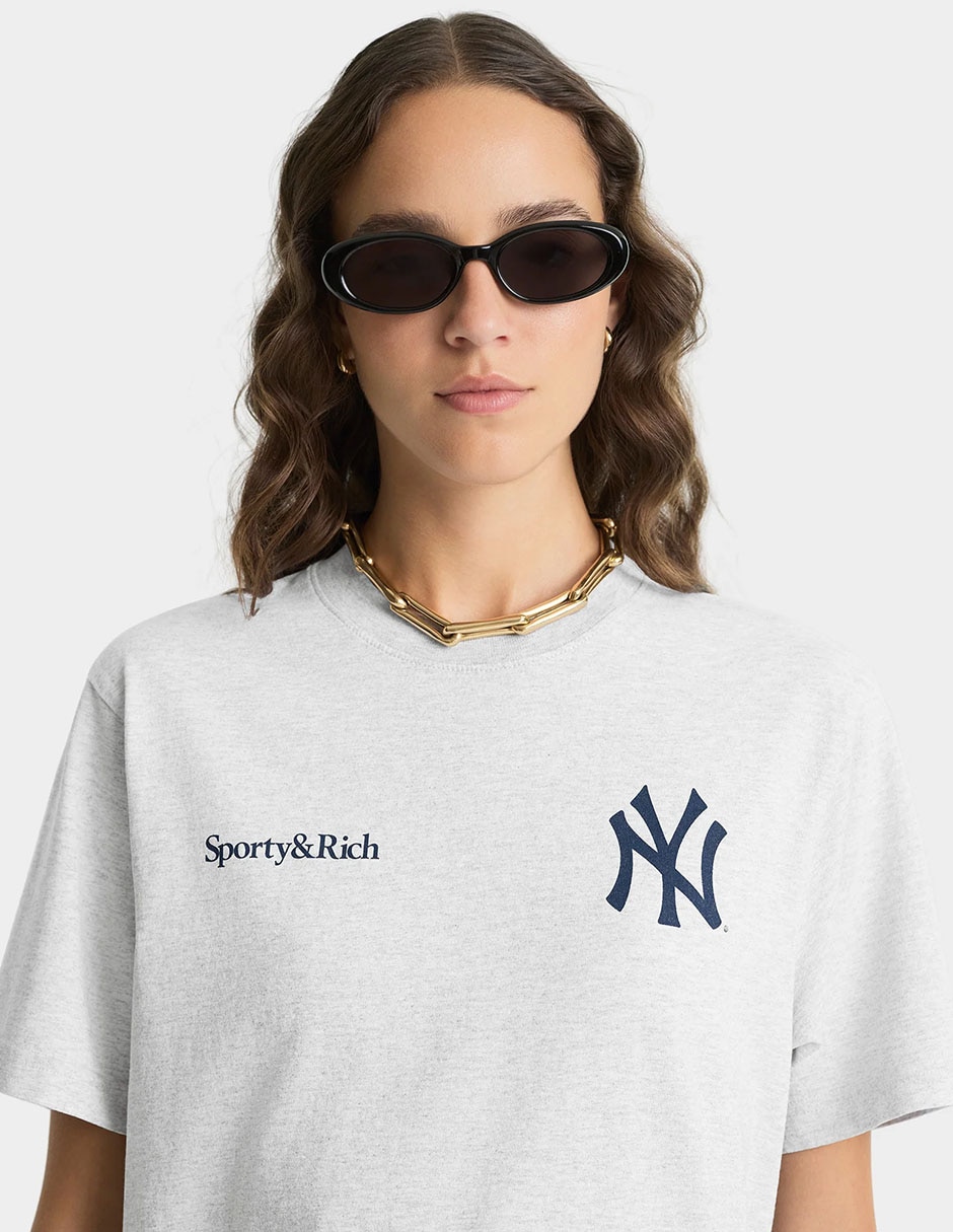 Playera manga corta Sporty & cuello redondo para mujer 3