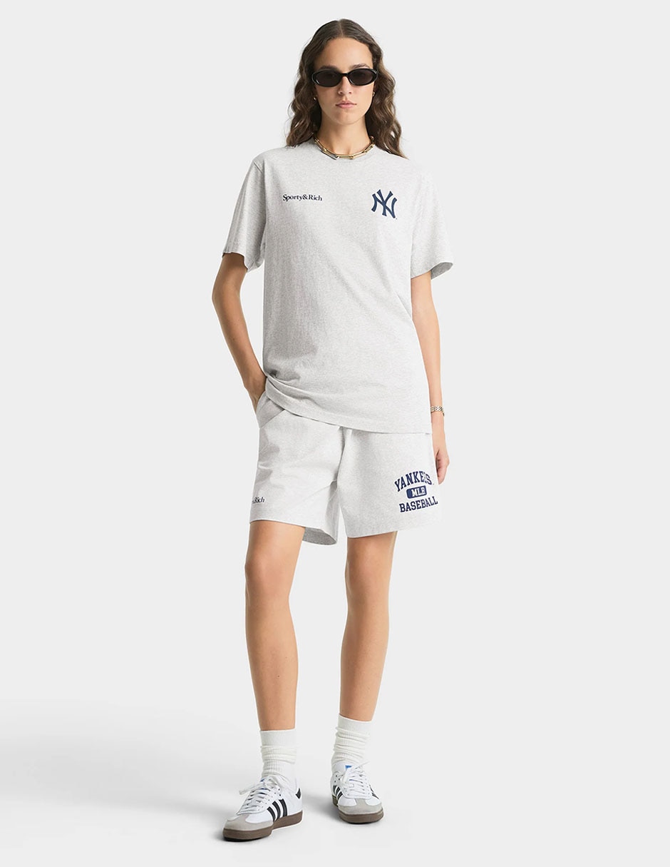 Playera manga corta Sporty & cuello redondo para mujer Playera manga corta Sporty & cuello redondo para mujer