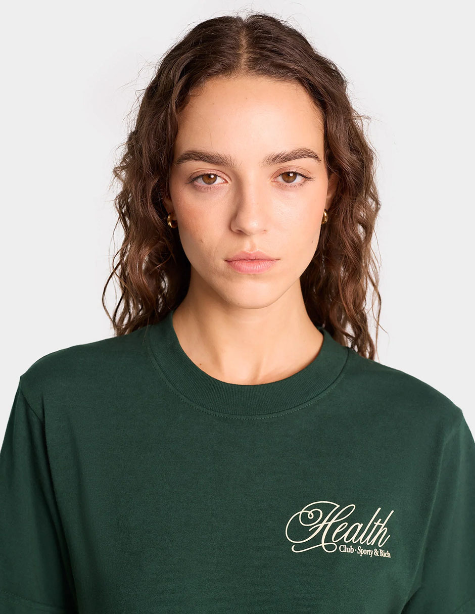 Playera manga corta Sporty & cuello redondo para mujer 3