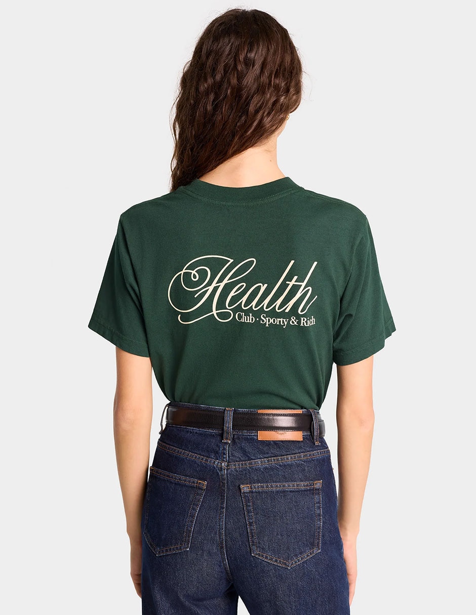 Playera manga corta Sporty & cuello redondo para mujer 2