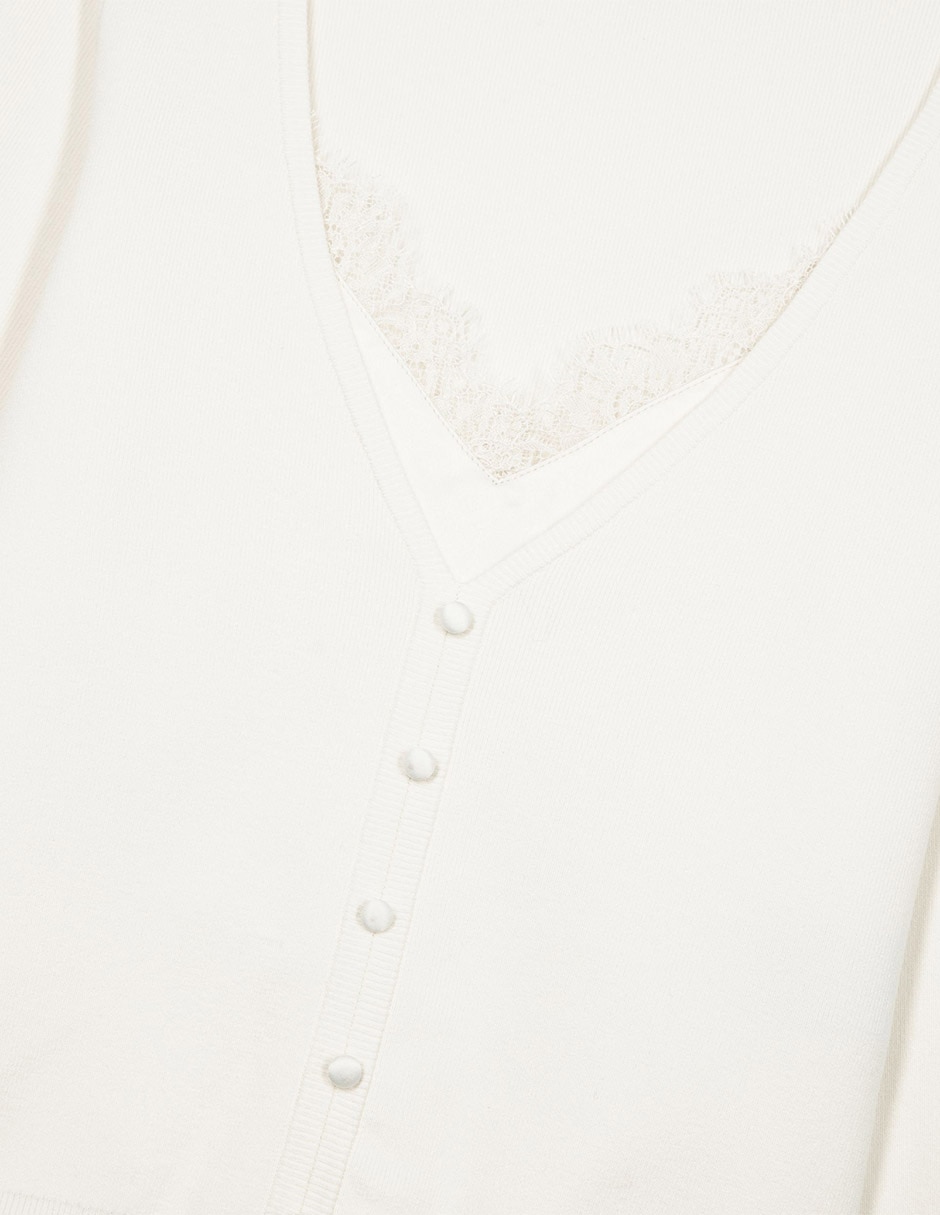 Suéter cuello V para mujer 6