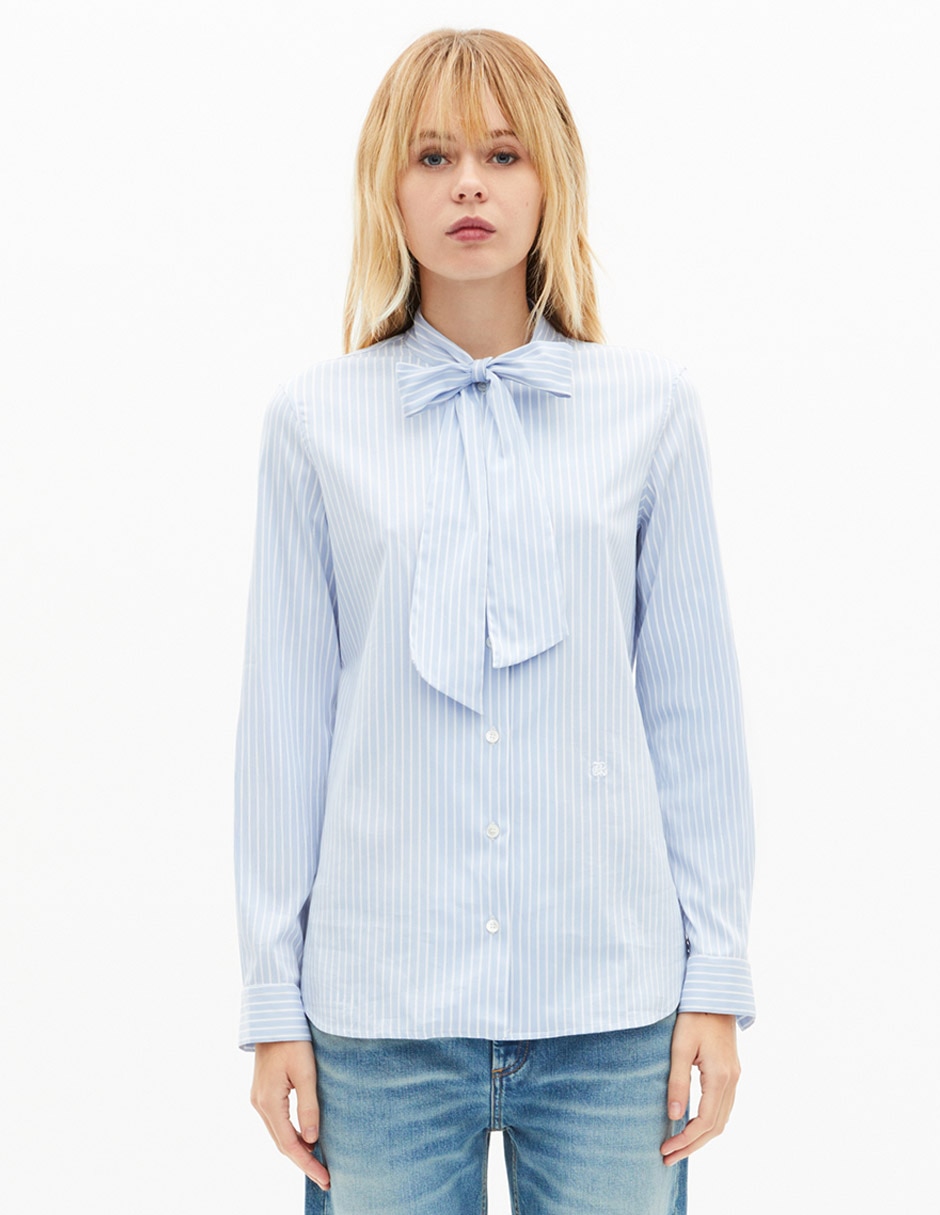 Camisa The Kooples de algodón manga larga para mujer