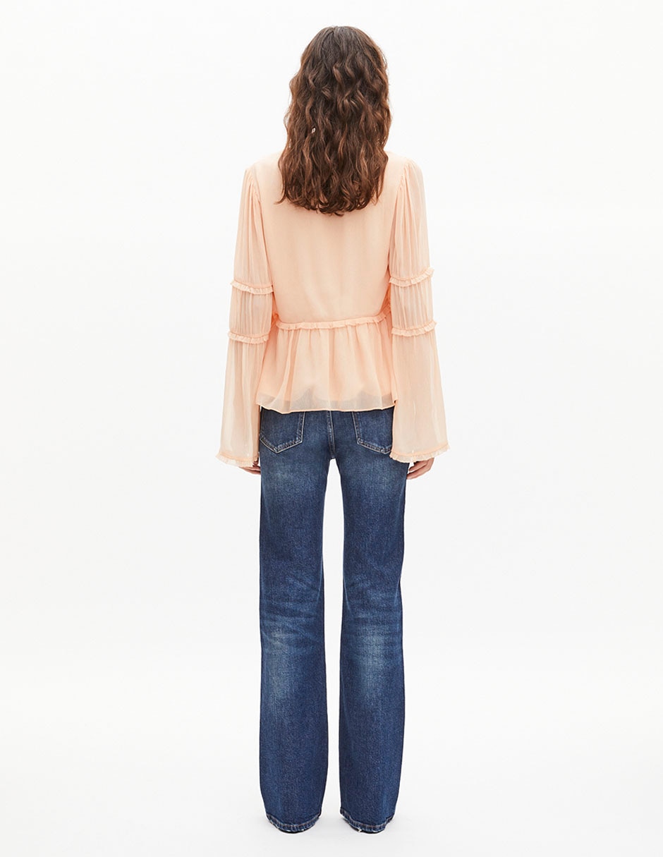 Blusa manga larga para mujer 7