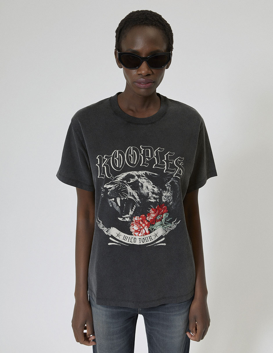 Playera manga corta cuello redondo mujer Playera manga corta cuello redondo mujer