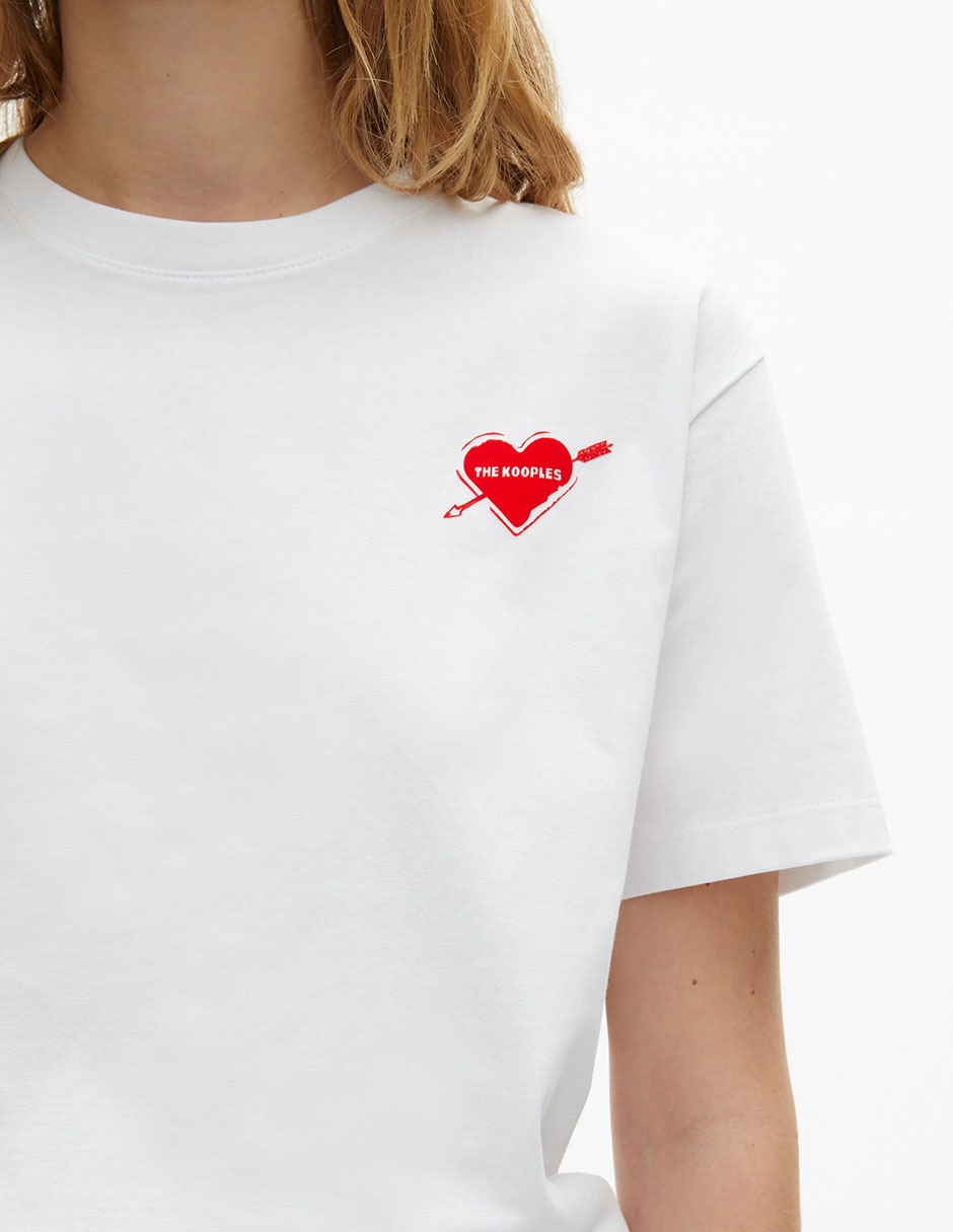 Playera manga corta The Kooples cuello redondo para mujer