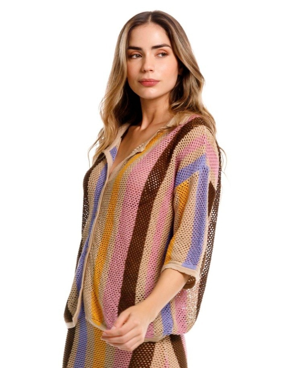 Blusa Agua Bendita Resort 26 manga 3/4 para mujer