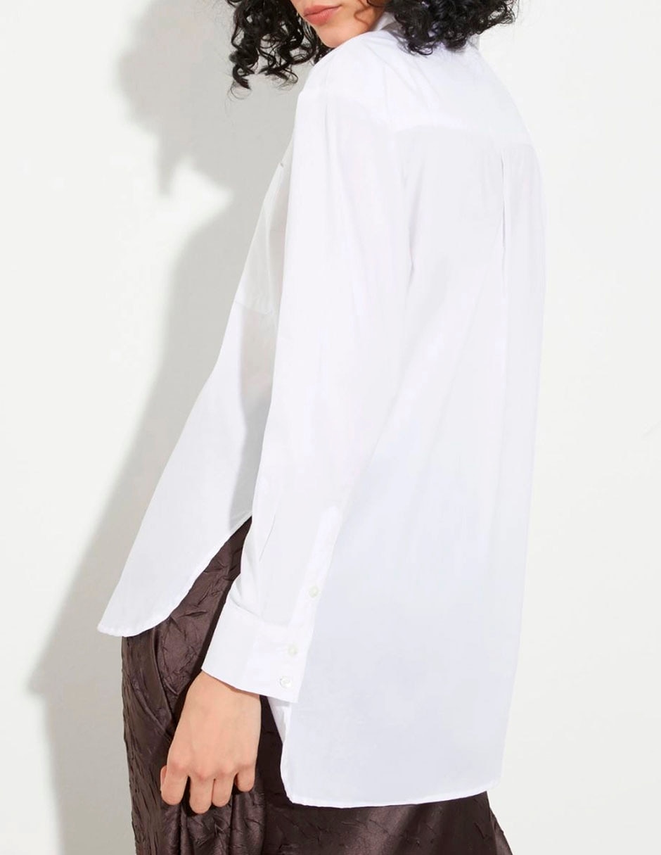 Camisa de algodón manga larga para mujer 6