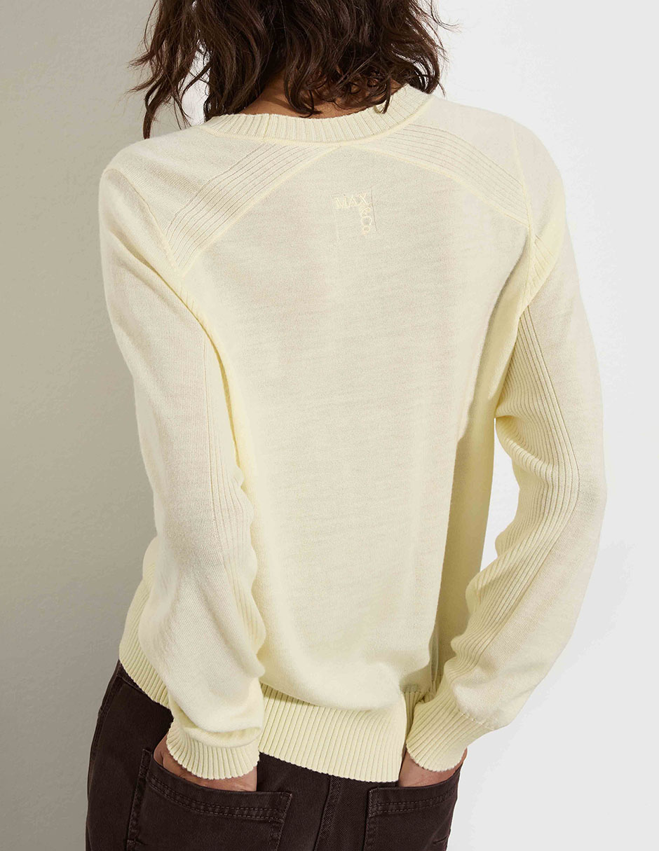 Suéter cuello redondo para mujer 5