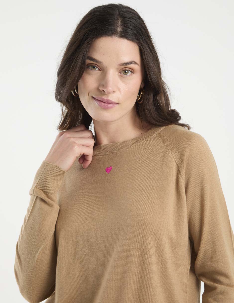 Suéter cuello redondo para mujer 9