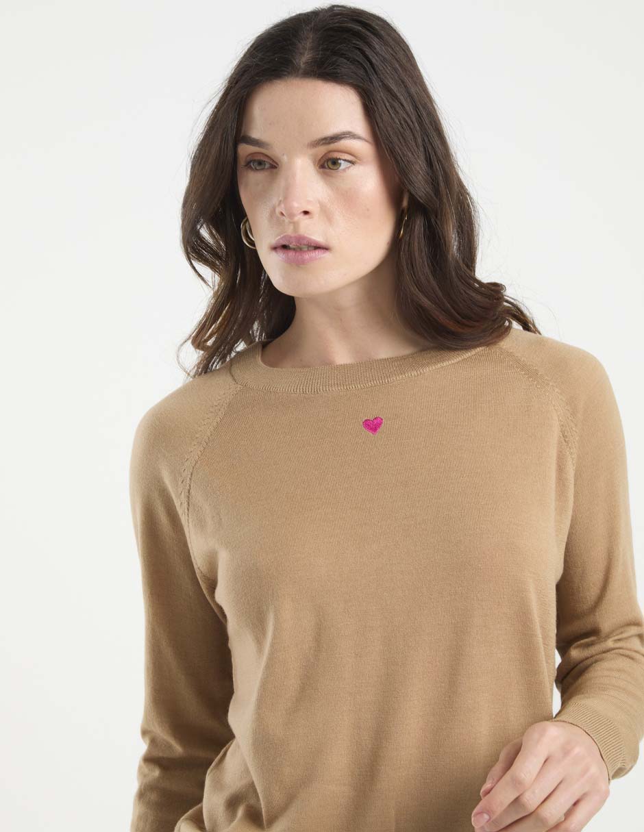 Suéter cuello redondo para mujer 10