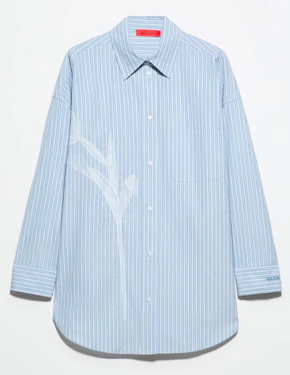 Camisa de algodón manga larga para mujer 9