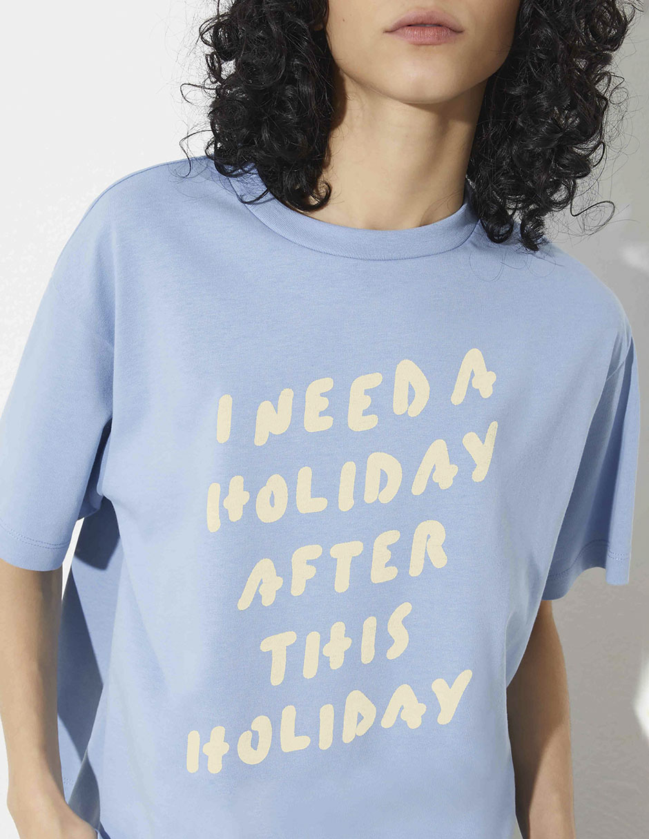 Playera manga corta Max& cuello redondo para mujer 7