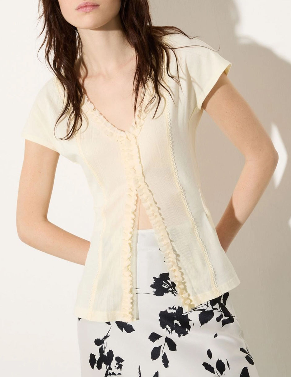 Blusa manga corta para mujer 1