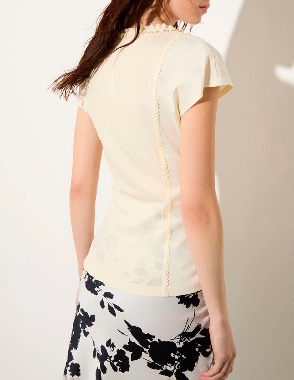 Blusa manga corta para mujer 7