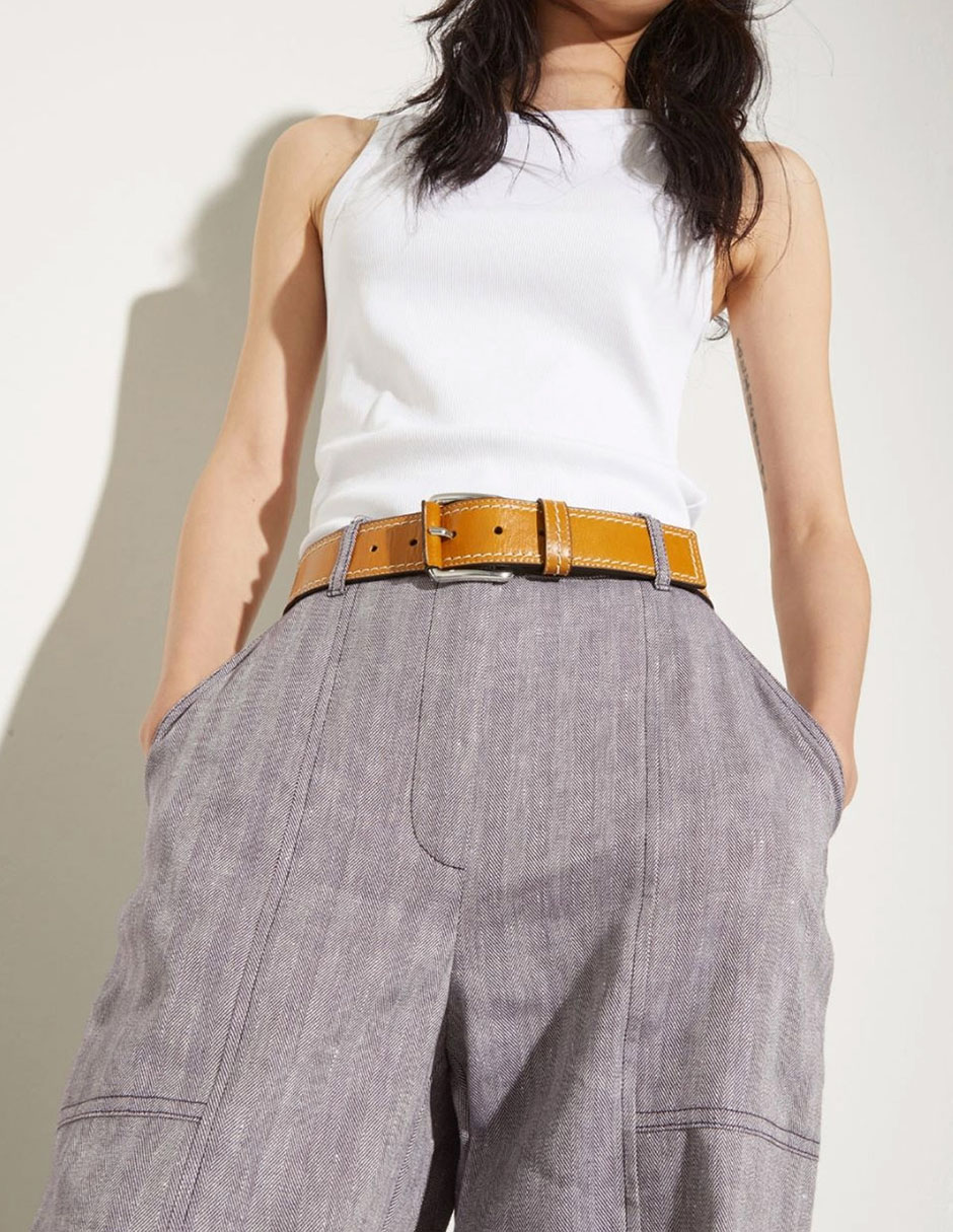 Cinturón Max&Co de piel para mujer
