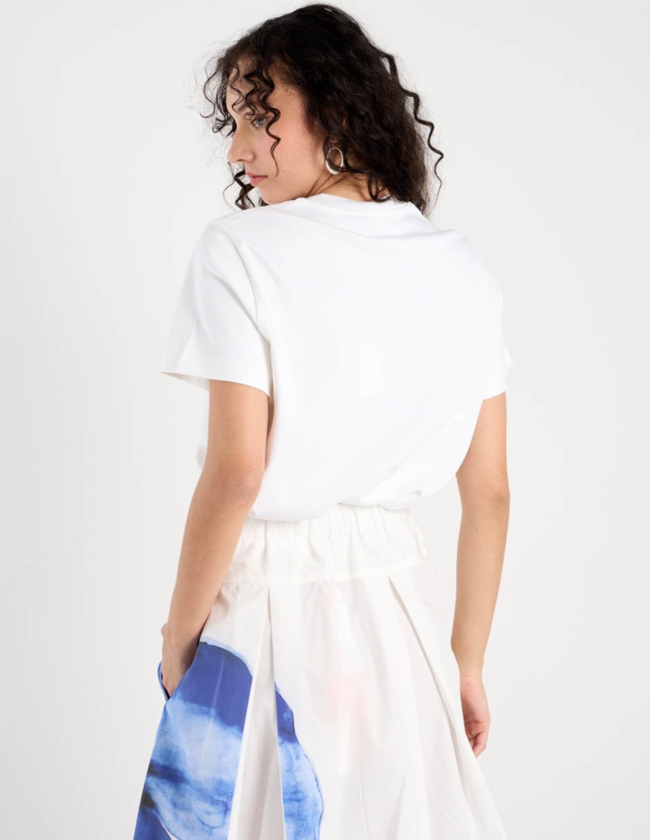 Playera manga corta cuello redondo para mujer 7