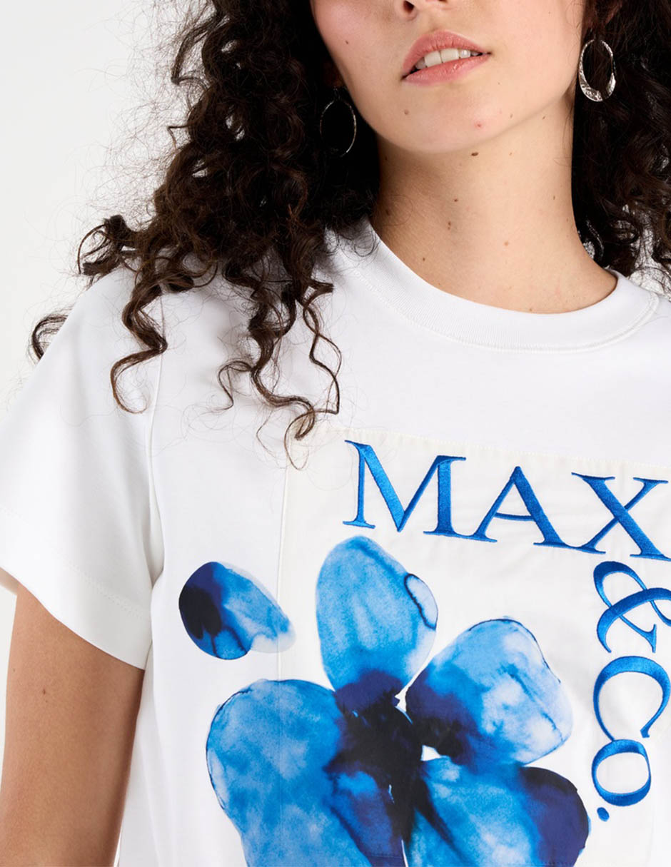 Playera manga corta cuello redondo para mujer 5