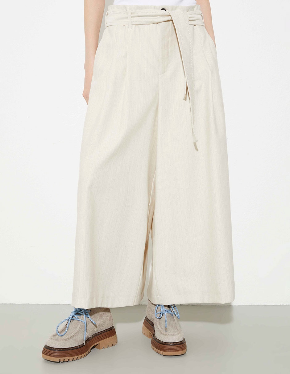 Pantalón acampanado Max& amplio para mujer 1