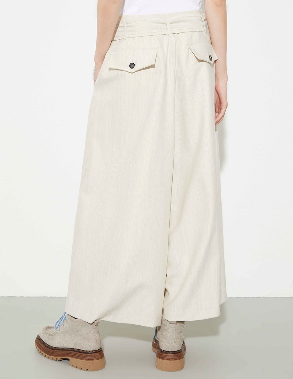 Pantalón acampanado Max& amplio para mujer 6