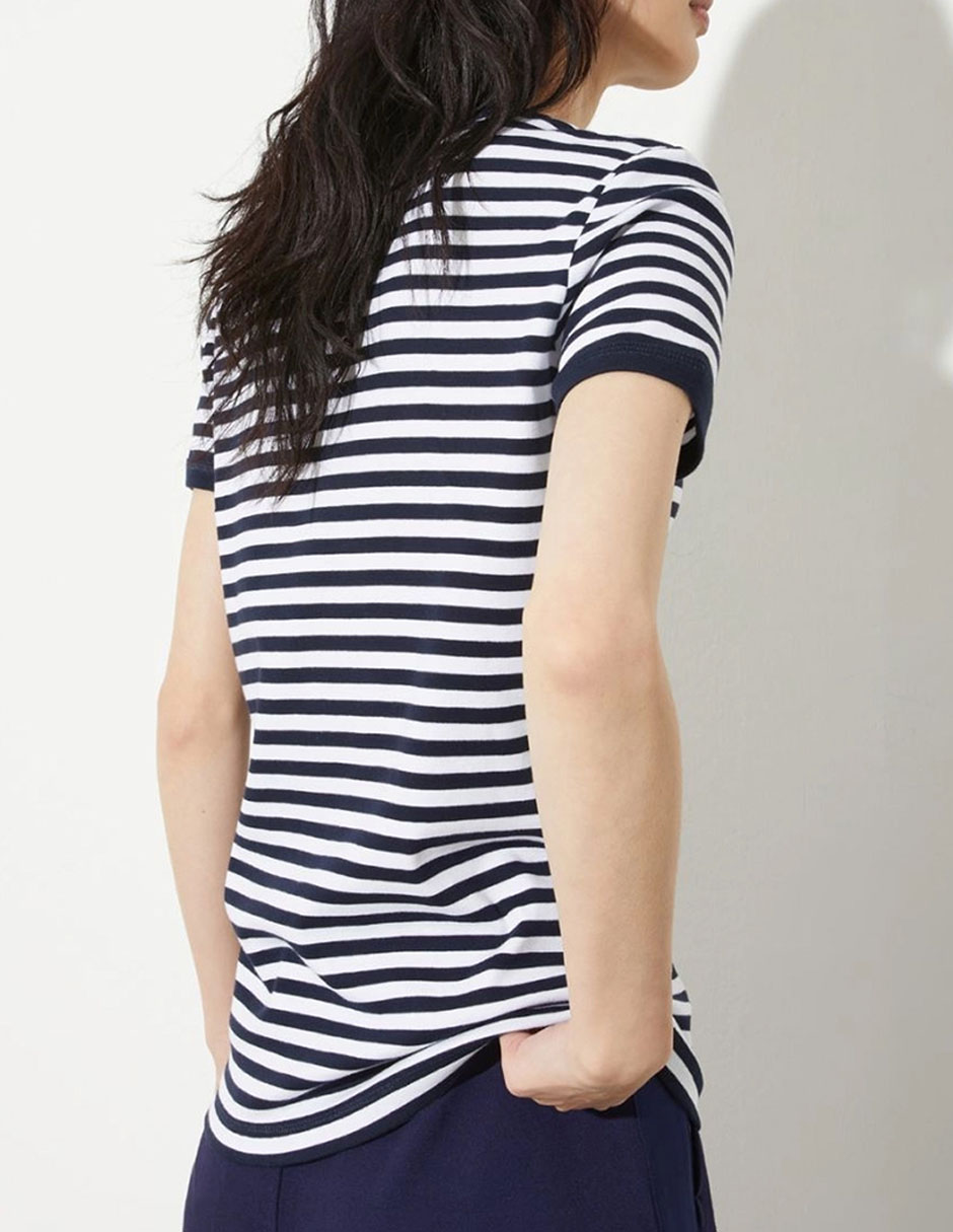 Playera manga corta cuello redondo para mujer 2