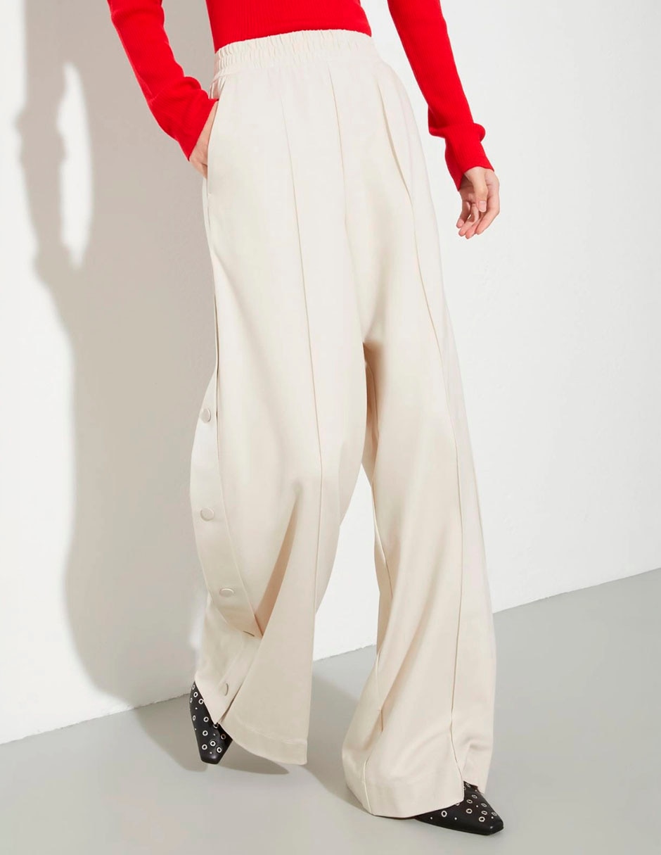 Pantalón acampanado amplio para mujer 1