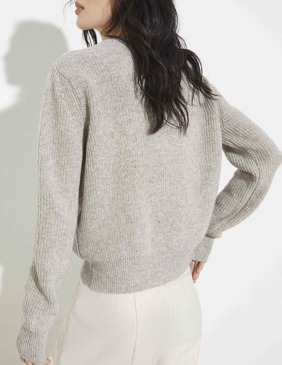 Suéter cuello redondo para mujer 5