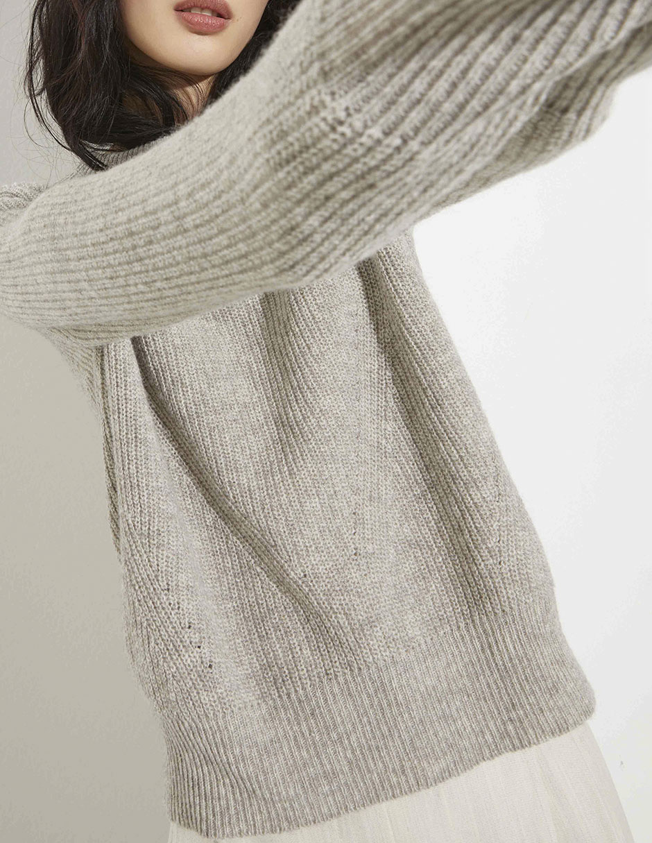 Suéter cuello redondo para mujer