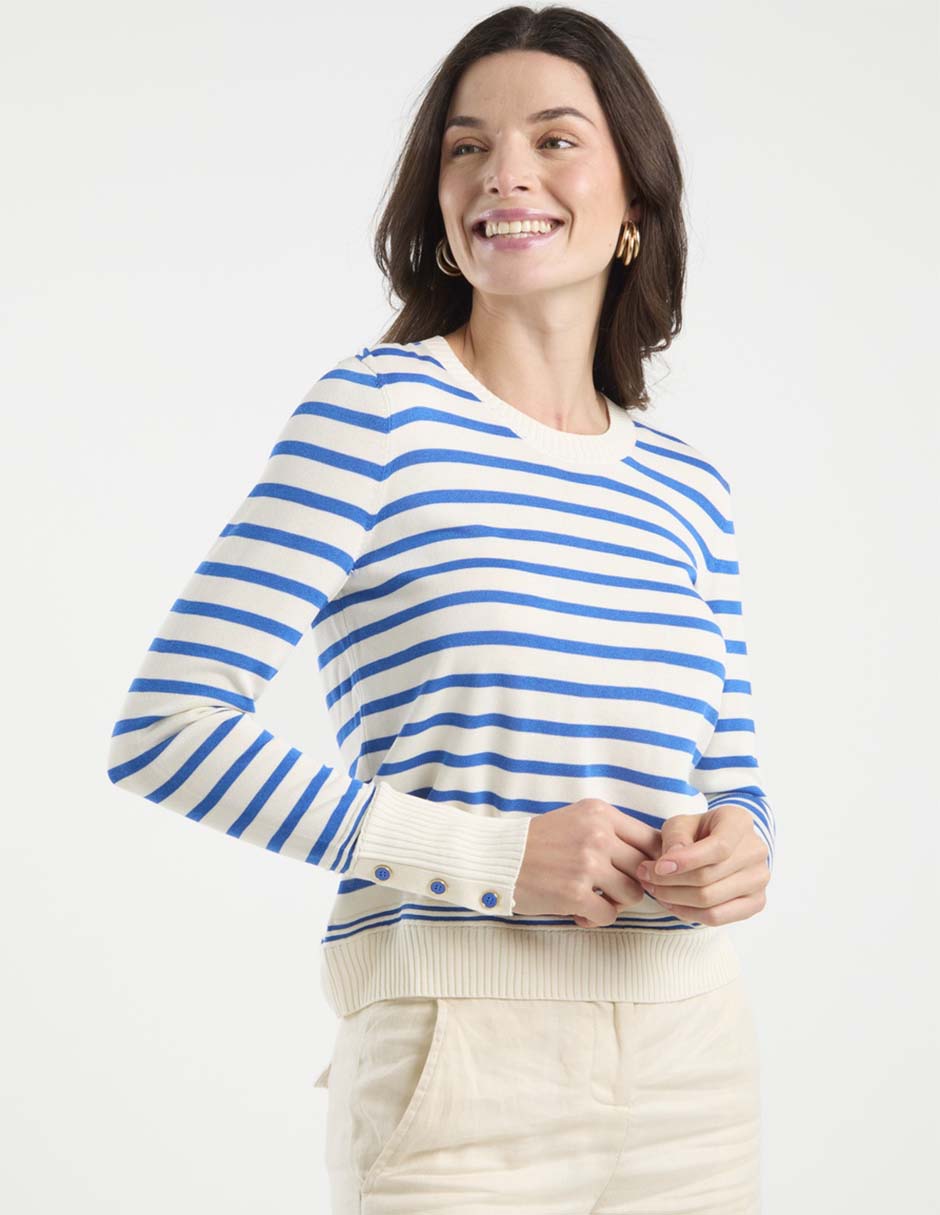 Suéter cuello redondo para mujer 2